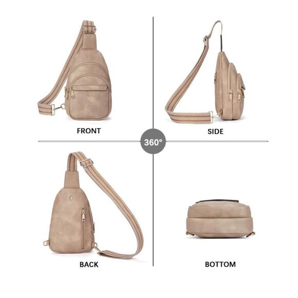 Leather Cross Body Sling Bag - Picture 5 of 5